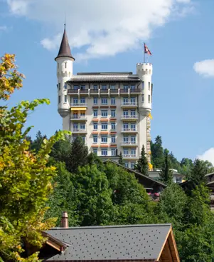 Gstaad Palace Luxury Hotel Switzerland Exterior View DSC 3967
