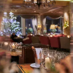 Gstaad Palace Luxury Hotel Switzerland Christmas Decorations Lobby Bar Favourit 9